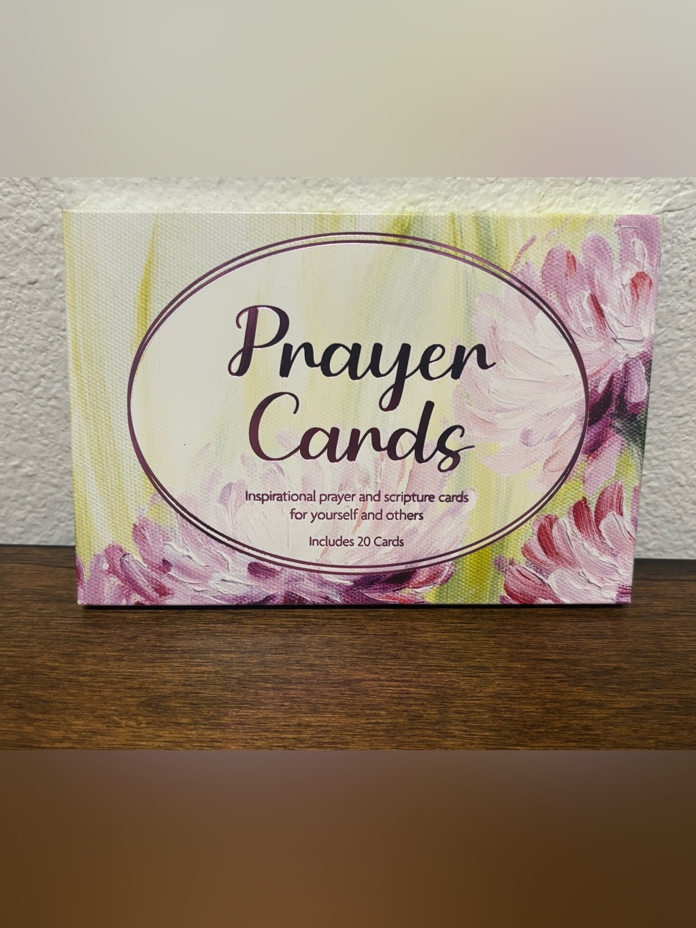 Set of 20 Floral Prayer Cards